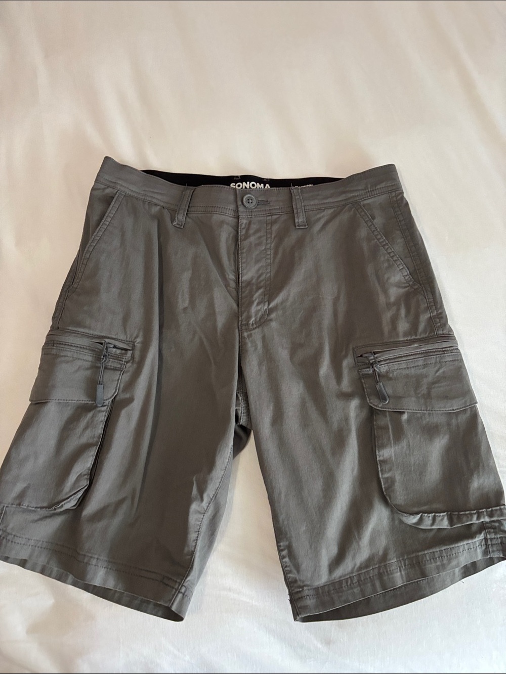 Sonoma Men's Grey Cargo Shorts